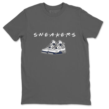 Jordan 4 Midnight Navy Sneaker Match Tees Sneakers Sneaker Tees Jordan 4 Midnight Navy Sneaker Release Tees Unisex Shirts