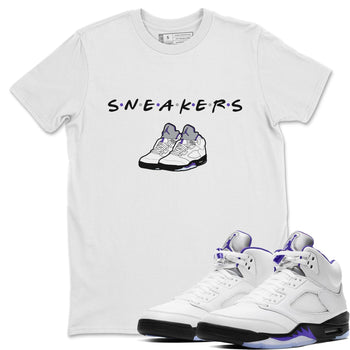 Jordan 5 Concord Sneaker Match Tees Sneakers Sneaker Tees Jordan 5 Concord Sneaker Release Tees Unisex Shirts