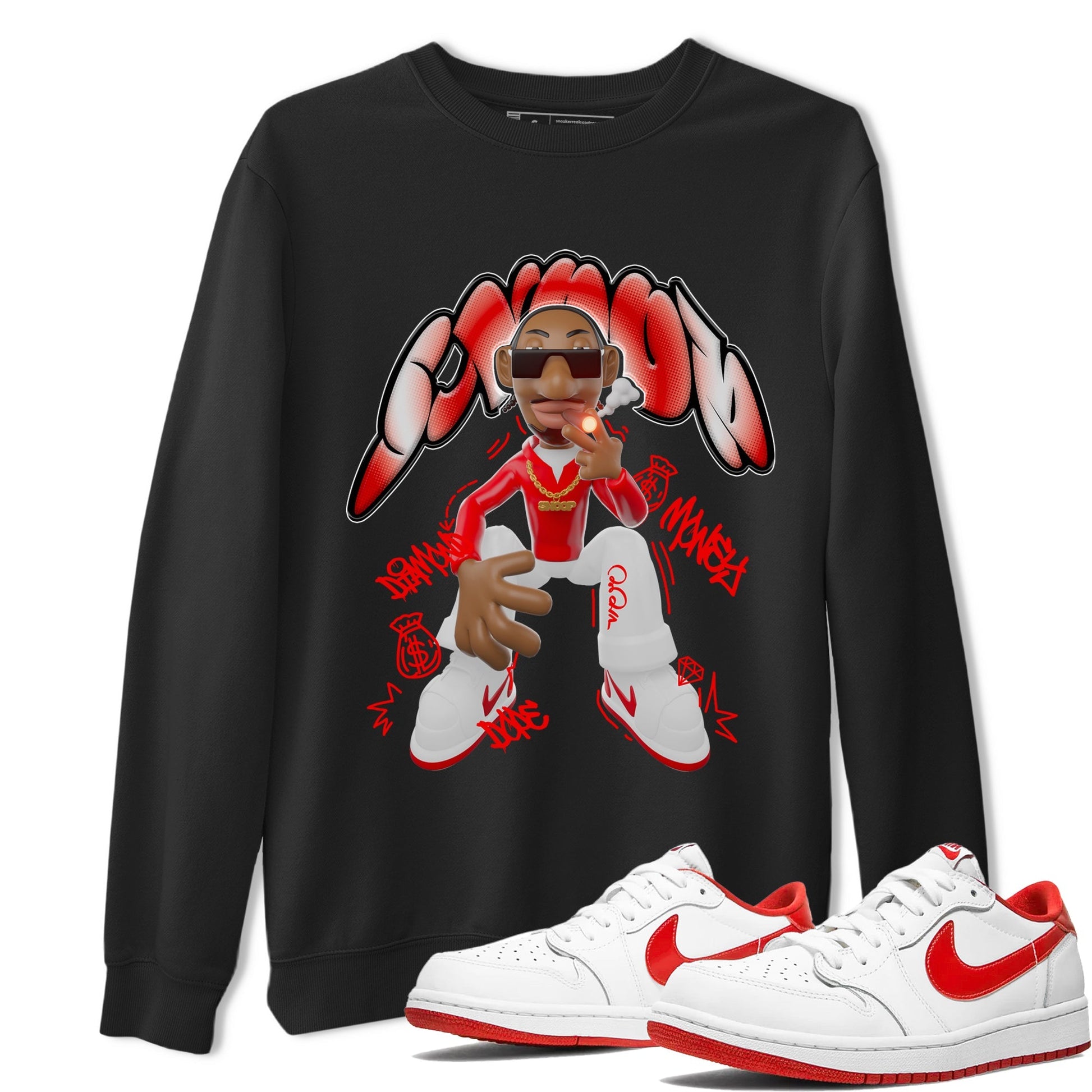 Snoop SNRT Sneaker Tee - Air Jordan 1 University Red - SNRT Sneaker Tee