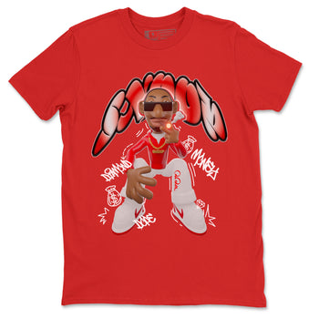 Jordan 1 Low University Red shirt to match jordans Snoop sneakertees AJ1 Low University Red SNRT Sneaker Release Tees Unisex Red 2 T-Shirt