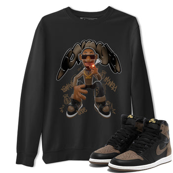 Air Jordan 1 Palomino shirt to match jordans Snoop sneaker tees AJ1 Palomino SNRT Sneaker Release Tees Unisex Black 1 T-Shirt