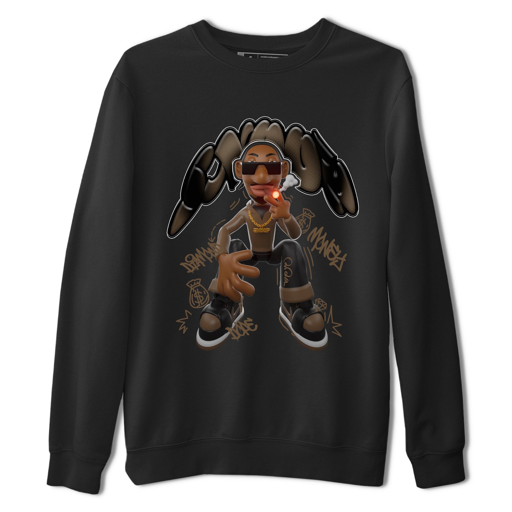 Air Jordan 1 Palomino shirt to match jordans Snoop sneaker tees AJ1 Palomino SNRT Sneaker Release Tees Unisex Black 2 T-Shirt