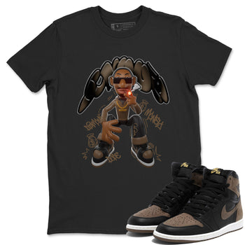 Air Jordan 1 Palomino shirt to match jordans Snoop sneaker tees AJ1 Palomino SNRT Sneaker Release Tees Unisex Black 1 T-Shirt