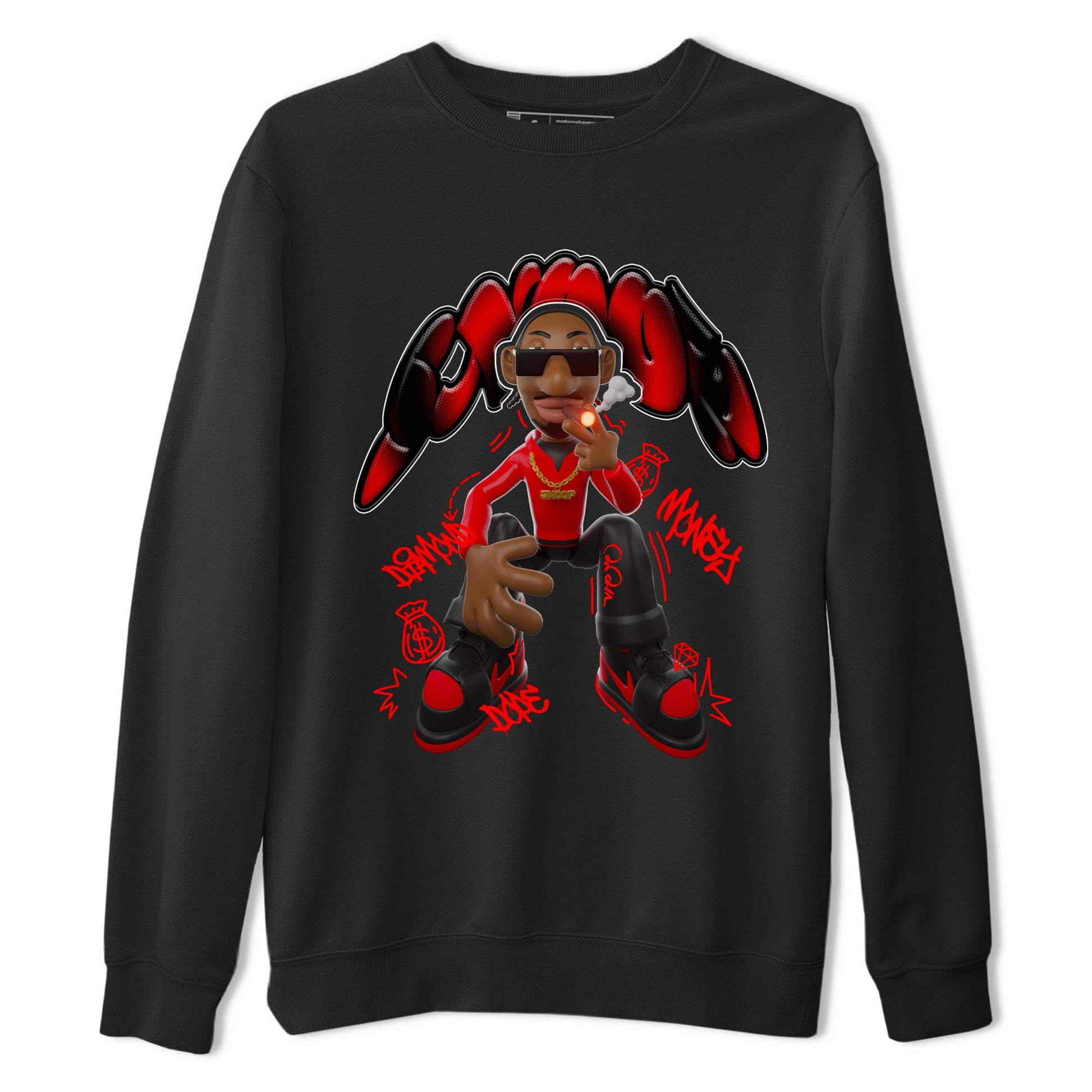 Air Jordan 1 Satin Bred shirt to match jordans Snoop sneaker tees AJ1Satin Bred SNRT Sneaker Release Tees Unisex Black 2 T-Shirt