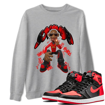 Air Jordan 1 Satin Bred shirt to match jordans Snoop sneaker tees AJ1Satin Bred SNRT Sneaker Release Tees Unisex Heather Grey 1 T-Shirt