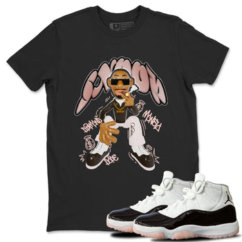 Air Jordan 11 Neapolitan shirt to match jordans Snoop sneaker tees AJ11 Neapolitan SNRT Sneaker Release Tees Unisex Black 1 T-Shirt