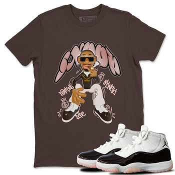 Air Jordan 11 Neapolitan shirt to match jordans Snoop sneaker tees AJ11 Neapolitan SNRT Sneaker Release Tees Unisex Dark Chocolate 1 T-Shirt