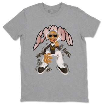 Air Jordan 11 Neapolitan shirt to match jordans Snoop sneaker tees AJ11 Neapolitan SNRT Sneaker Release Tees Unisex Heather Grey 2 T-Shirt