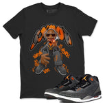 Air Jordan 3 Fear shirt to match jordans Snoop sneaker tees AJ3 Fear SNRT Sneaker Release Tees Unisex Black 1 T-Shirt