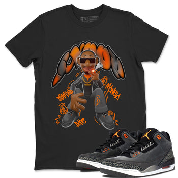 Air Jordan 3 Fear shirt to match jordans Snoop sneaker tees AJ3 Fear SNRT Sneaker Release Tees Unisex Black 1 T-Shirt