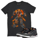 Air Jordan 3 Fear shirt to match jordans Snoop sneaker tees AJ3 Fear SNRT Sneaker Release Tees Unisex Charcoal Heather 1 T-Shirt