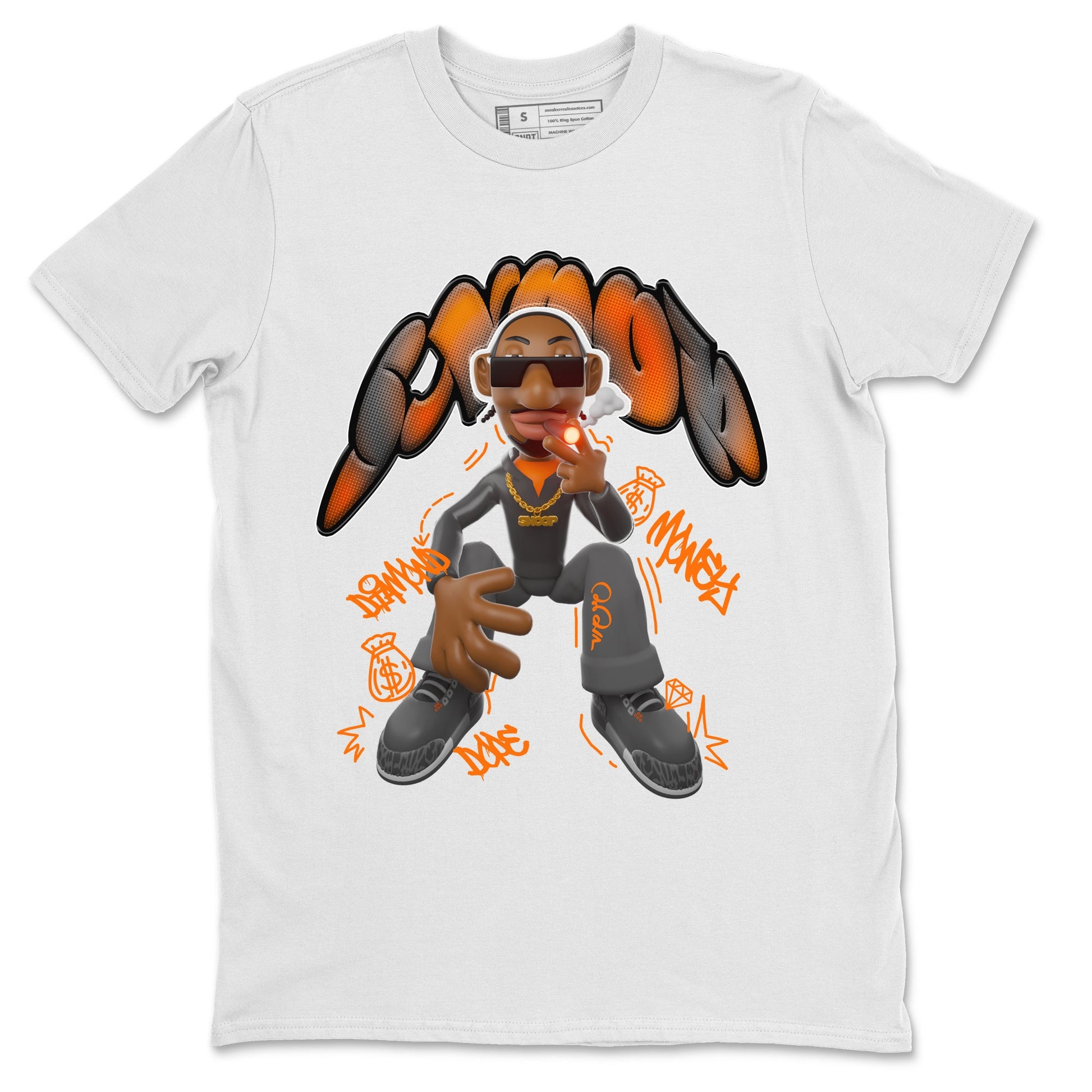 Air Jordan 3 Fear shirt to match jordans Snoop sneaker tees AJ3 Fear SNRT Sneaker Release Tees Unisex White 2 T-Shirt