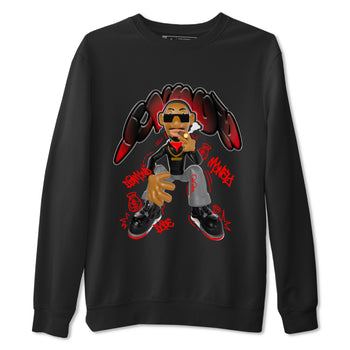4s Bred Reimagined shirt to match jordans Snoop sneaker tees Air Jordan 4 Bred Reimagined SNRT Sneaker Release Tees Unisex Black 2 T-Shirt