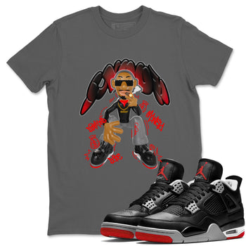4s Bred Reimagined shirt to match jordans Snoop sneaker tees Air Jordan 4 Bred Reimagined SNRT Sneaker Release Tees Unisex Cool Grey 1 T-Shirt