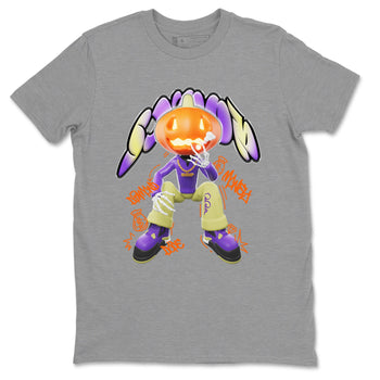 Air Jordan 4 Canyon Purple shirt to match jordans Snoop sneaker tees AJ4 Canyon Purple SNRT Sneaker Release Tees Unisex Heather Grey 2 T-Shirt, Halloween tshirt