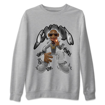 Air Jordan 4 Light Iron Ore shirt to match jordans Snoop sneaker tees AJ4 Frozen Moments SNRT Sneaker Release Tees Unisex Heather Grey 2 T-Shirt