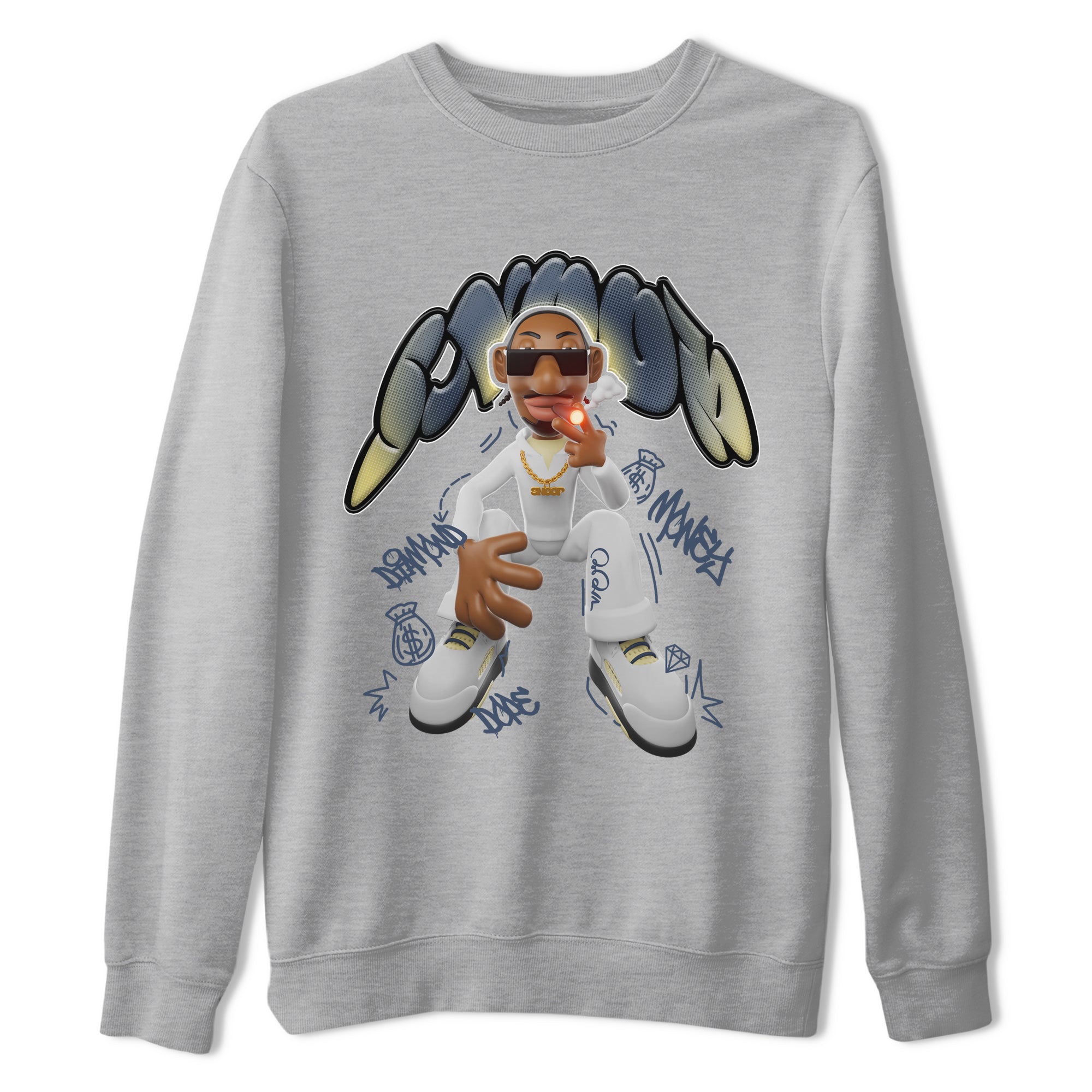 Air Jordan 5 A Ma Maniere x Photon Dust shirt to match jordans Snoop sneaker tees Jordan 5 A Ma Maniere "Dawn" SNRT Sneaker Release Tees Unisex Heather Grey 2 T-Shirt