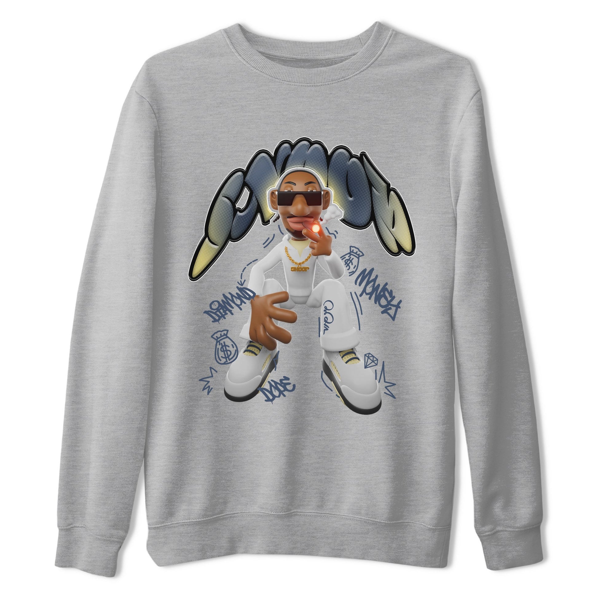 Air Jordan 5 A Ma Maniere x Photon Dust shirt to match jordans Snoop sneaker tees Jordan 5 A Ma Maniere "Dawn" SNRT Sneaker Release Tees Unisex Heather Grey 2 T-Shirt