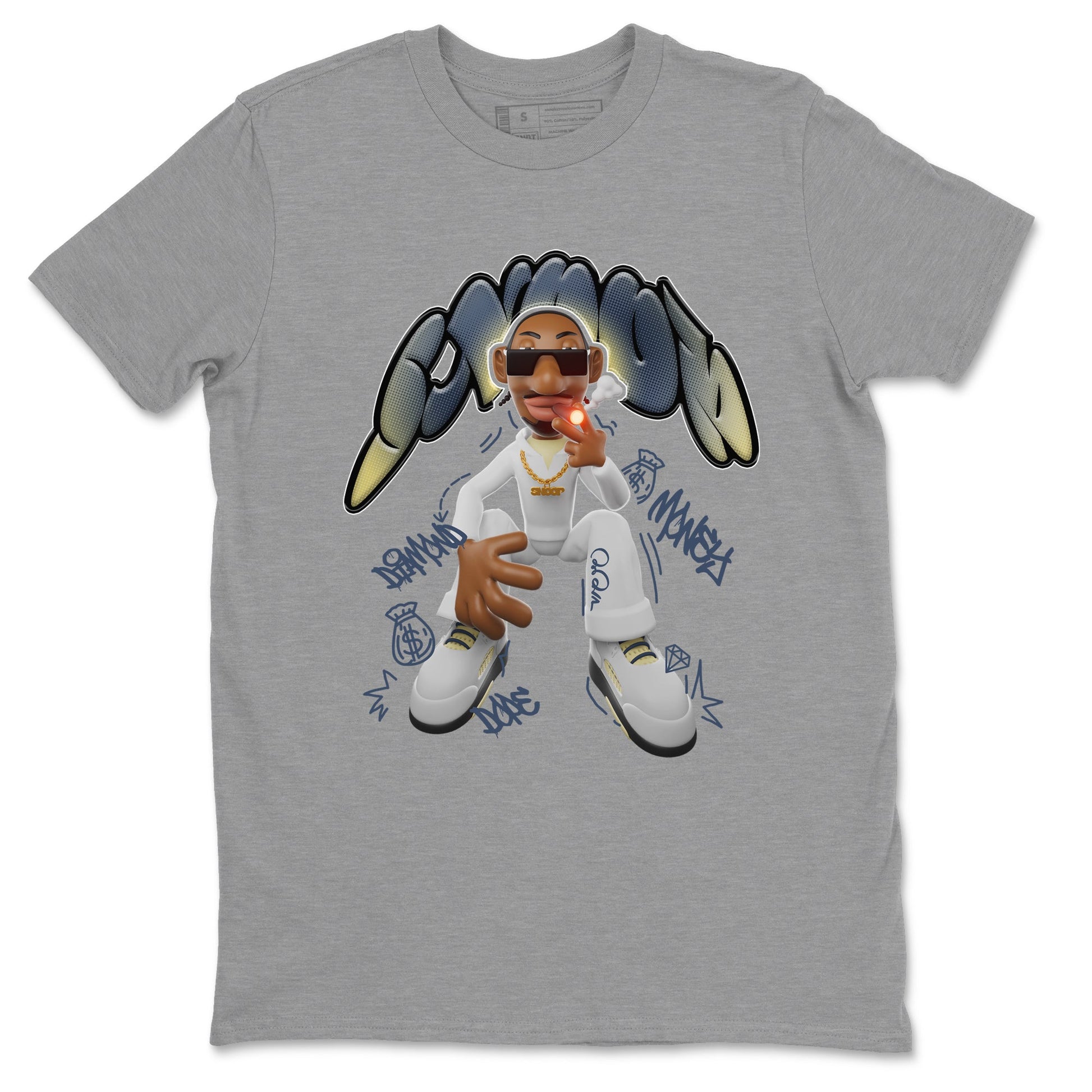 Air Jordan 5 A Ma Maniere x Photon Dust shirt to match jordans Snoop sneaker tees Jordan 5 A Ma Maniere "Dawn" SNRT Sneaker Release Tees Unisex Heather Grey 2 T-Shirt