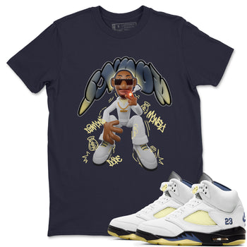 Air Jordan 5 A Ma Maniere x Photon Dust shirt to match jordans Snoop sneaker tees Jordan 5 A Ma Maniere "Dawn" SNRT Sneaker Release Tees Unisex Navy 1 T-Shirt