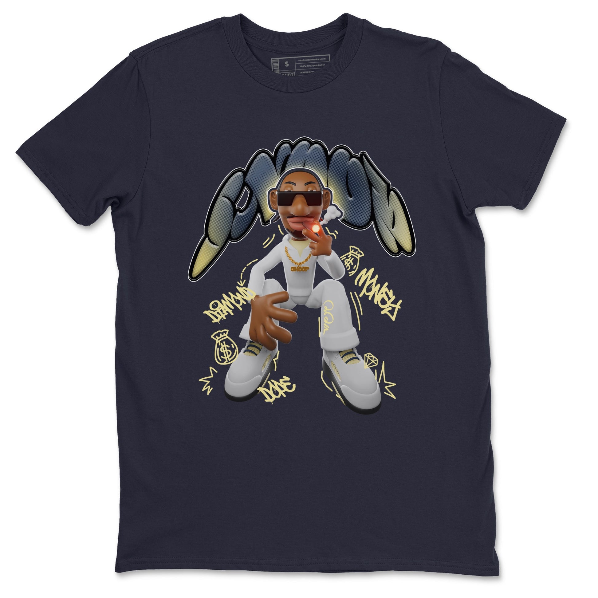 Air Jordan 5 A Ma Maniere x Photon Dust shirt to match jordans Snoop sneaker tees Jordan 5 A Ma Maniere "Dawn" SNRT Sneaker Release Tees Unisex Navy 2 T-Shirt