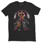 Air Jordan 5 Burgundy shirt to match jordans Snoop sneaker tees AJ5 Burgundy SNRT Sneaker Release Tees Unisex Black 2 T-Shirt