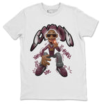Air Jordan 5 Burgundy shirt to match jordans Snoop sneaker tees AJ5 Burgundy SNRT Sneaker Release Tees Unisex White 2 T-Shirt