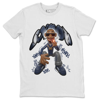 Air Jordan 5 Georgetown shirt to match jordans Snoop sneaker tees AJ5 Georgetown SNRT Sneaker Release Tees Unisex White 2 T-Shirt