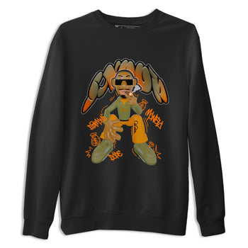 5s Olive shirt to match jordans Snoop sneaker tees Air Jordan 5 Olive SNRT Sneaker Release Tees unisex cotton Black 2 crew neck shirt