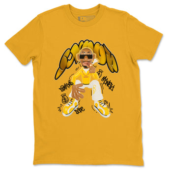 6s Yellow Ochre shirt to match jordans Snoop sneaker tees Air Jordan 6 Yellow Ochre SNRT Sneaker Release Tees Unisex Gold 2 T-Shirt