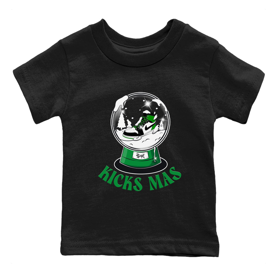 Air Jordan 1 Celtics shirt to match jordans Snow Ball sneaker tees Santa Gift AJ1 Celtics SNRT Sneaker Release Tees Baby Toddler Black 2 T-Shirt