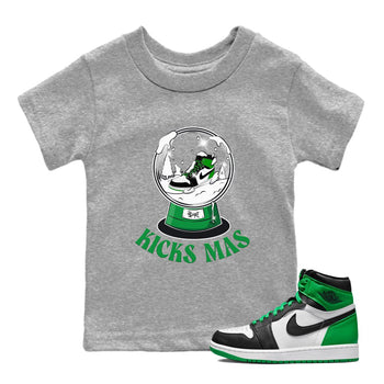 Air Jordan 1 Celtics shirt to match jordans Snow Ball sneaker tees Santa Gift AJ1 Celtics SNRT Sneaker Release Tees Baby Toddler Heather Grey 1 T-Shirt