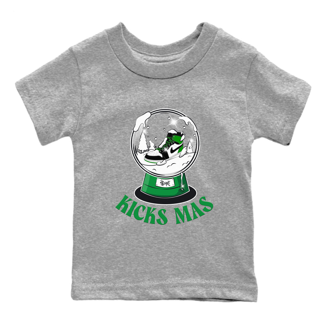 Air Jordan 1 Celtics shirt to match jordans Snow Ball sneaker tees Santa Gift AJ1 Celtics SNRT Sneaker Release Tees Baby Toddler Heather Grey 2 T-Shirt