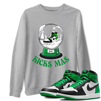 Air Jordan 1 Celtics shirt to match jordans Snow Ball sneaker tees Santa Gift AJ1 Celtics SNRT Sneaker Release Tees Unisex Heather Grey 1 T-Shirt