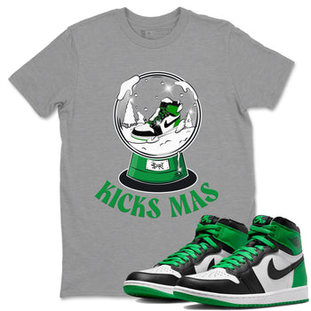 Air Jordan 1 Celtics shirt to match jordans Snow Ball sneaker tees Santa Gift AJ1 Celtics SNRT Sneaker Release Tees Unisex Heather Grey 1 T-Shirt