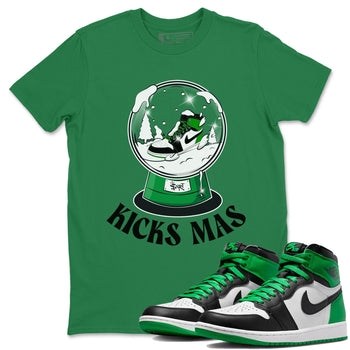 Air Jordan 1 Celtics shirt to match jordans Snow Ball sneaker tees Santa Gift AJ1 Celtics SNRT Sneaker Release Tees Unisex Kelly Green 1 T-Shirt