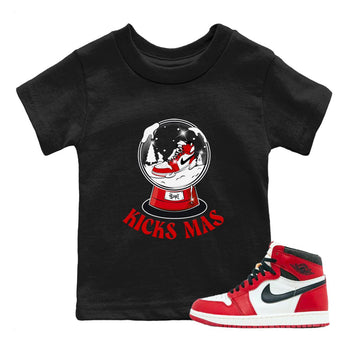 Air Jordan 1 Chicago shirt to match jordans Snow Ball sneaker tees Santa Gift AJ1 Chicago SNRT Sneaker Release Tees Baby Toddler Black 1 T-Shirt
