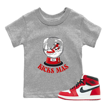 Air Jordan 1 Chicago shirt to match jordans Snow Ball sneaker tees Santa Gift AJ1 Chicago SNRT Sneaker Release Tees Baby Toddler Heather Grey 1 T-Shirt