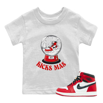 Air Jordan 1 Chicago shirt to match jordans Snow Ball sneaker tees Santa Gift AJ1 Chicago SNRT Sneaker Release Tees Baby Toddler White 1 T-Shirt
