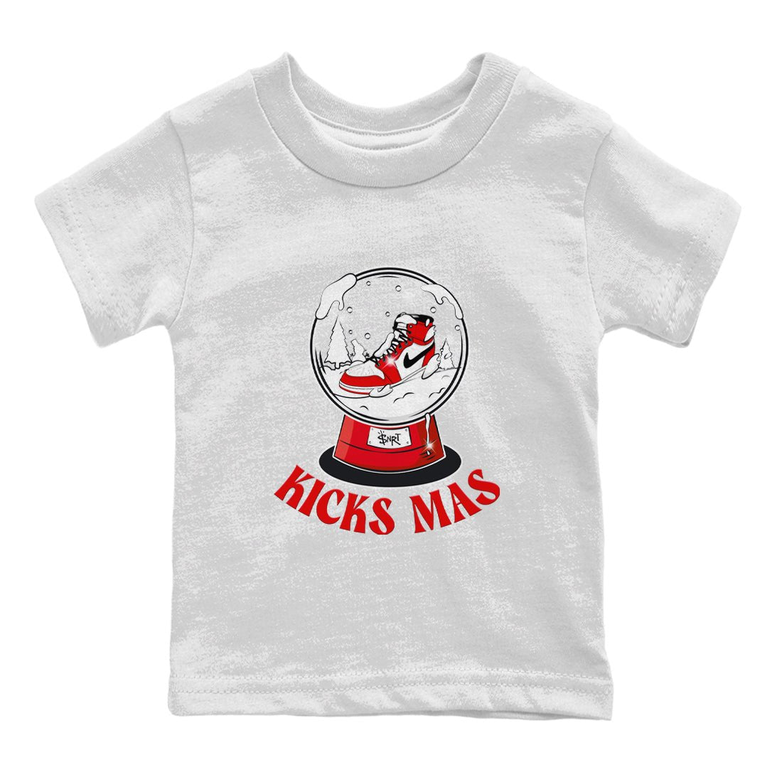 Air Jordan 1 Chicago shirt to match jordans Snow Ball sneaker tees Santa Gift AJ1 Chicago SNRT Sneaker Release Tees Baby Toddler White 2 T-Shirt