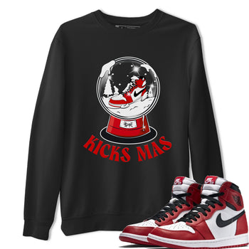Air Jordan 1 Chicago shirt to match jordans Snow Ball sneaker tees Santa Gift AJ1 Chicago SNRT Sneaker Release Tees Unisex Black 1 T-Shirt