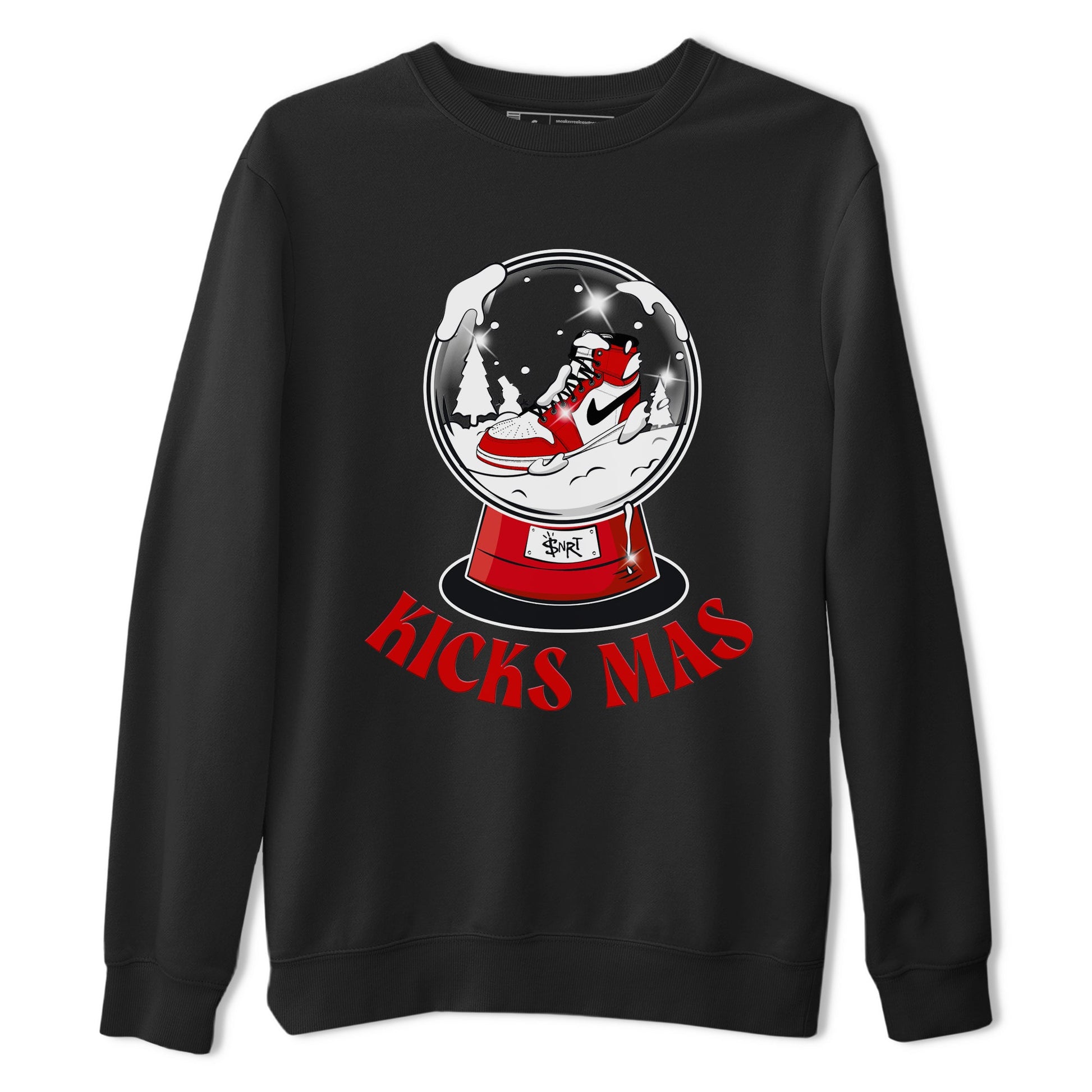 Air Jordan 1 Chicago shirt to match jordans Snow Ball sneaker tees Santa Gift AJ1 Chicago SNRT Sneaker Release Tees Unisex Black 2 T-Shirt