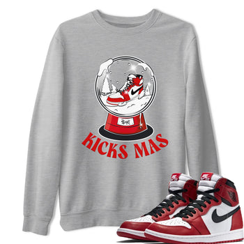 Air Jordan 1 Chicago shirt to match jordans Snow Ball sneaker tees Santa Gift AJ1 Chicago SNRT Sneaker Release Tees Unisex Heather Grey 1 T-Shirt