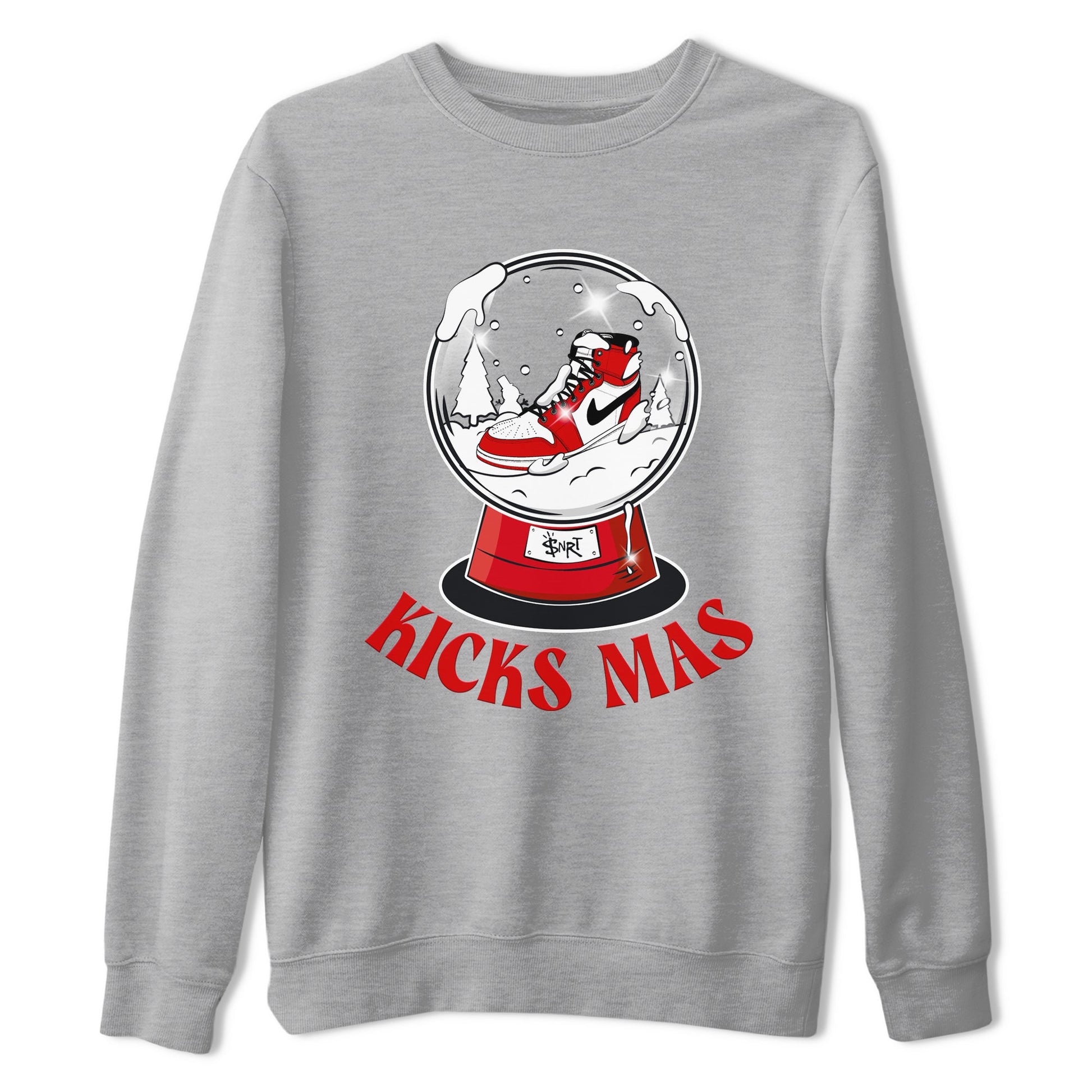 Air Jordan 1 Chicago shirt to match jordans Snow Ball sneaker tees Santa Gift AJ1 Chicago SNRT Sneaker Release Tees Unisex Heather Grey 2 T-Shirt