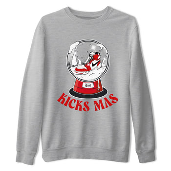 Air Jordan 1 Chicago shirt to match jordans Snow Ball sneaker tees Santa Gift AJ1 Chicago SNRT Sneaker Release Tees Unisex Heather Grey 2 T-Shirt