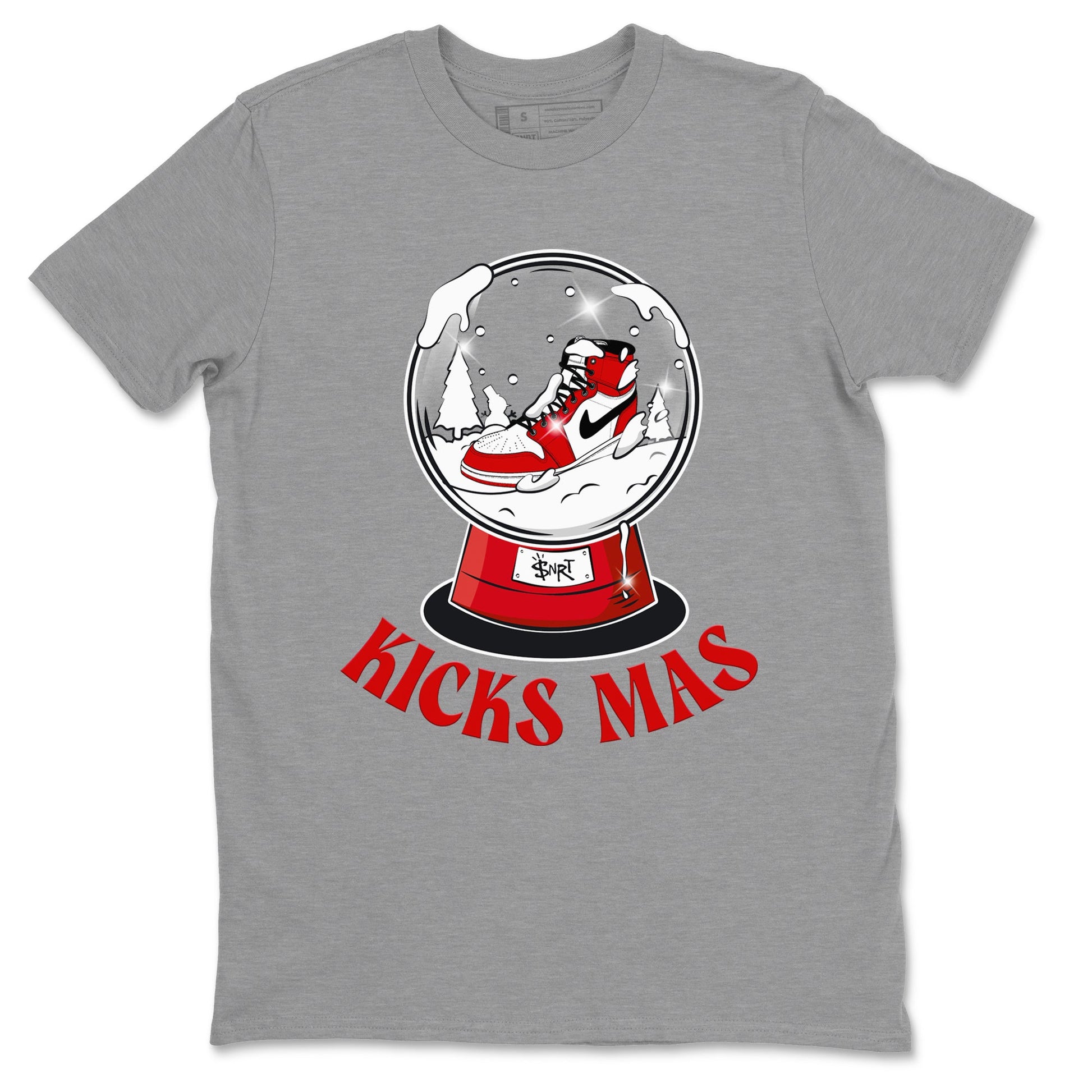 Air Jordan 1 Chicago shirt to match jordans Snow Ball sneaker tees Santa Gift AJ1 Chicago SNRT Sneaker Release Tees Unisex Heather Grey 2 T-Shirt