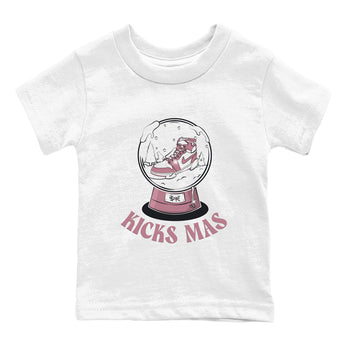 Air Jordan 1 Mauve shirt to match jordans Snow Ball sneaker tees Christmas Outfit AJ1 Mauve SNRT Sneaker Release Tees Baby Toddler White 2 T-Shirt