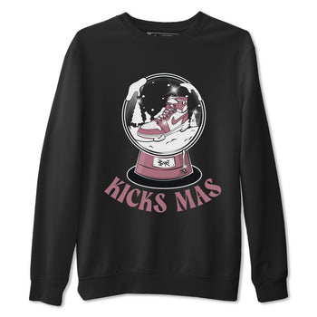 Air Jordan 1 Mauve shirt to match jordans Snow Ball sneaker tees Christmas Outfit AJ1 Mauve SNRT Sneaker Release Tees Unisex Black 2 T-Shirt