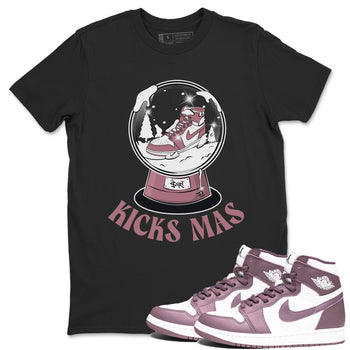 Air Jordan 1 Mauve shirt to match jordans Snow Ball sneaker tees Christmas Outfit AJ1 Mauve SNRT Sneaker Release Tees Unisex Black 1 T-Shirt