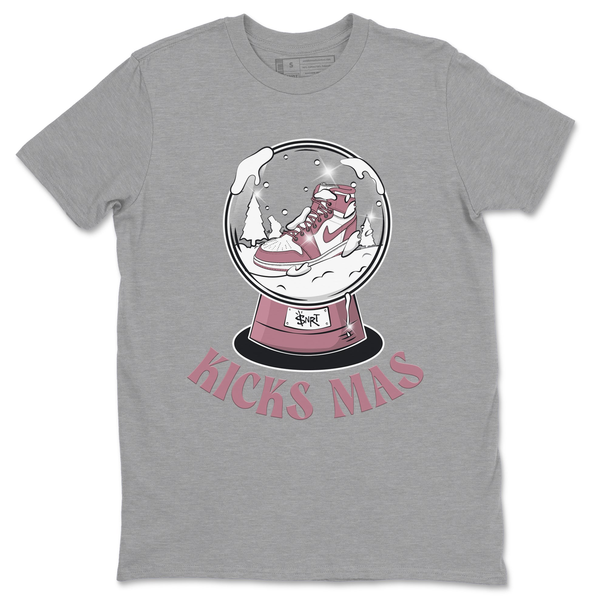 Air Jordan 1 Mauve shirt to match jordans Snow Ball sneaker tees Christmas Outfit AJ1 Mauve SNRT Sneaker Release Tees Unisex Heather Grey 2 T-Shirt